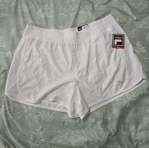 Fila White Athletic Shorts Plus Size Xxl